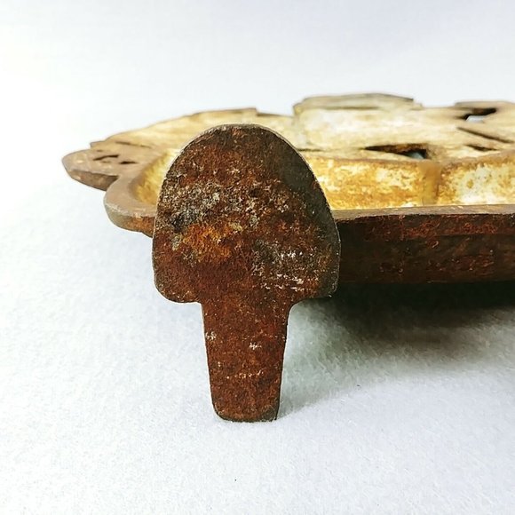 Doorstop Cast Iron Galleon Ship Painted with Red Cross on Sails - Picture 5 of 11